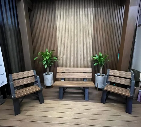 Madeira plástica: um nova maneira de unir sustentabilidade, design e funcionalidade 3 Floricultura Natureza e Vida na Feira CasaPronta Tubarao 6